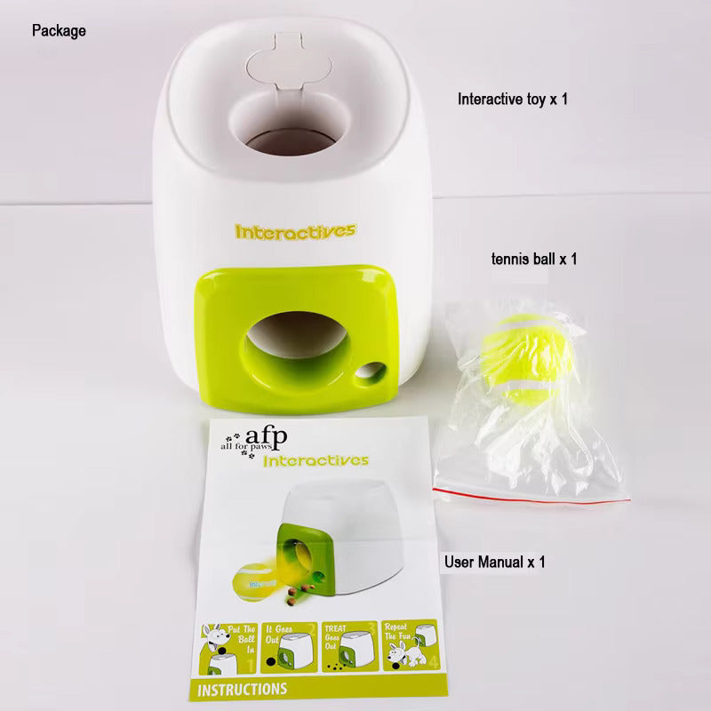 Interactive dog treat dispenser with tennis ball * IQPetLab