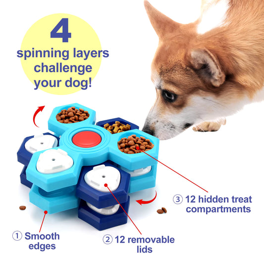 Multilayer puzzle dog feeder * IQPetLab