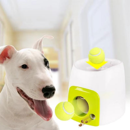 Interactive dog treat dispenser with tennis ball * IQPetLab