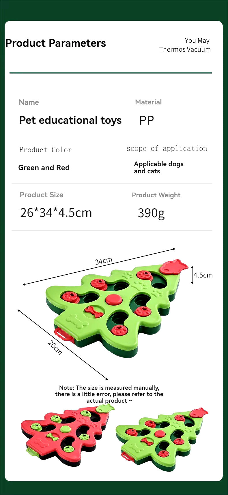 Slow Feeder Puzzle for the pet * IQPetLab