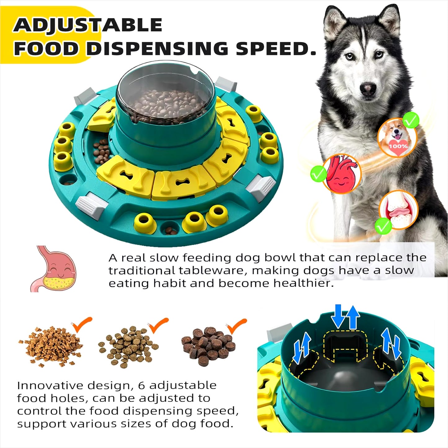 Puzzle feeder for large dogs * IQPetLab